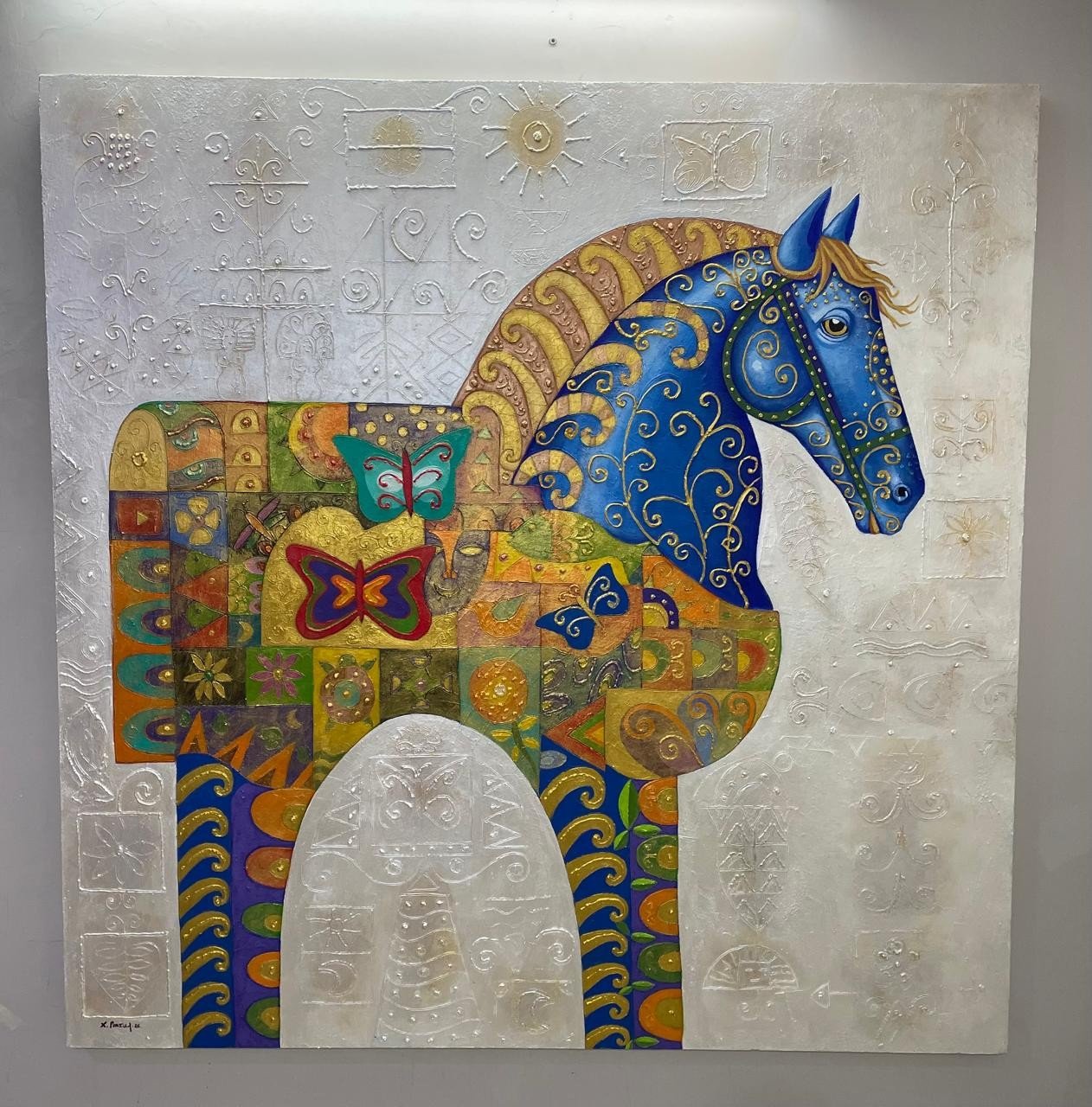 Caballo Azul - Obra principal